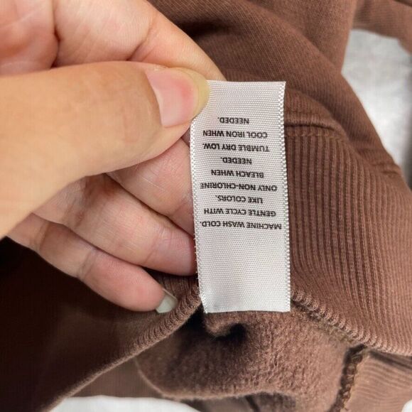 PacSun Teddy Baby Oversized Sweatshirt One Size Brown Moon Graphic Streetwear - Picture 5 of 9